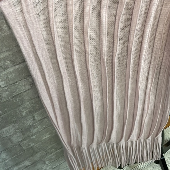 Maurices Pale Pink Fringe Scarf - Picture 3 of 5